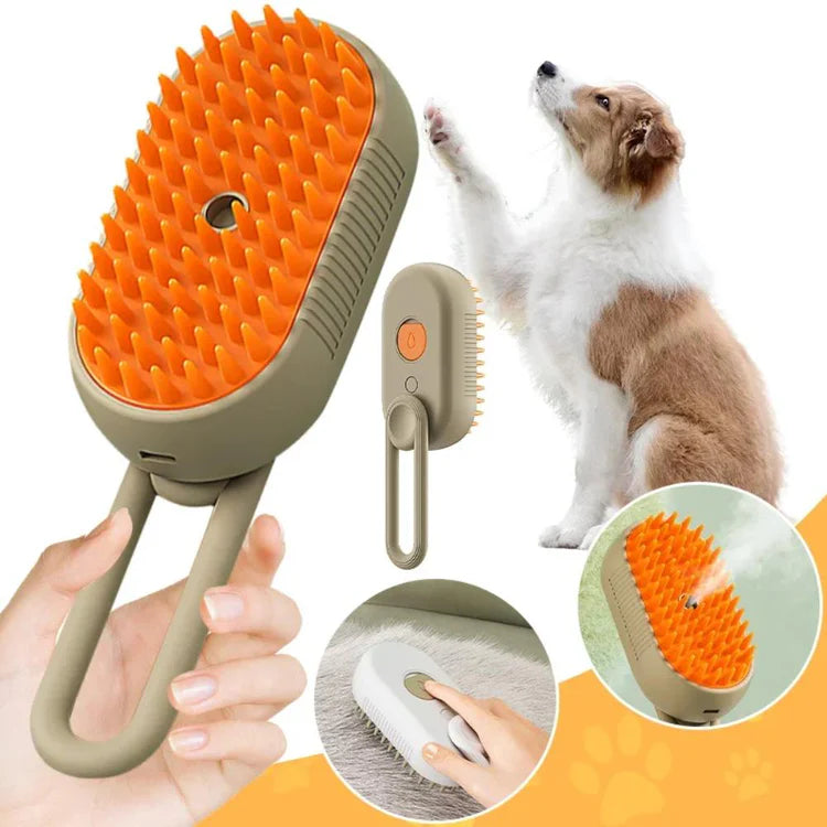 Grooming Cat Brush – Pet Hair Remover with Gentle Steam Technology