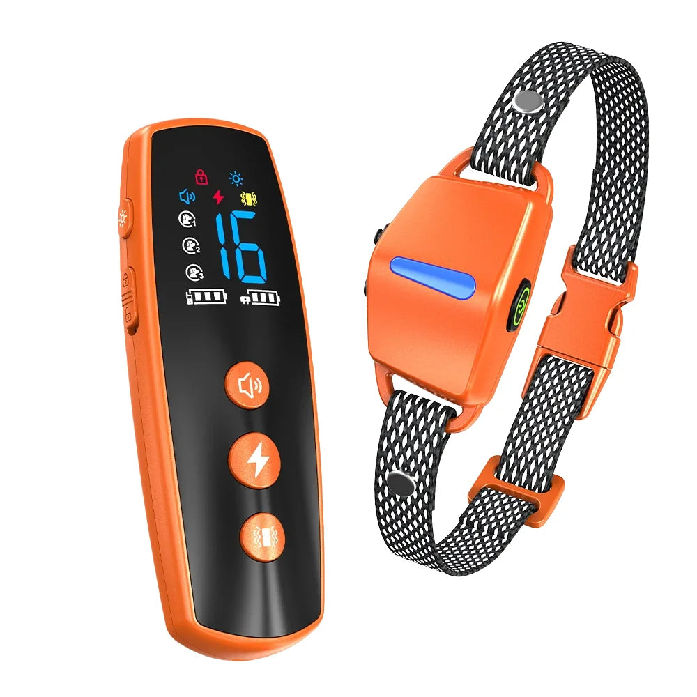 Long-Range Dog Training Collar with Static & Vibration