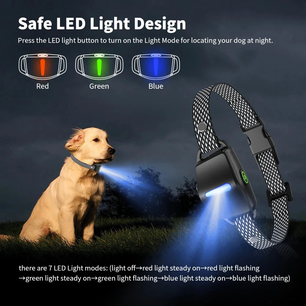 Long-Range Dog Training Collar with Static & Vibration
