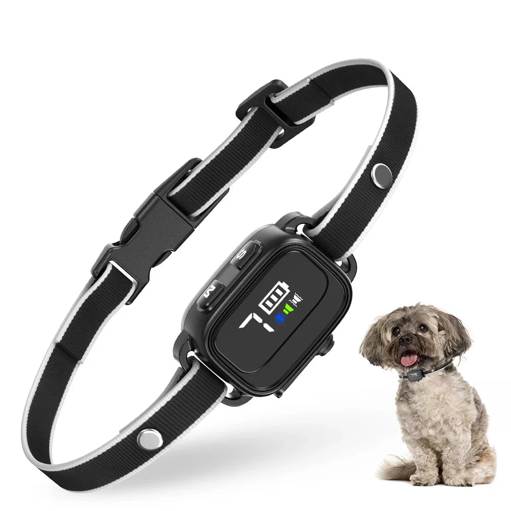 Rechargeable Mini Anti-Bark Collar with LCD Screen