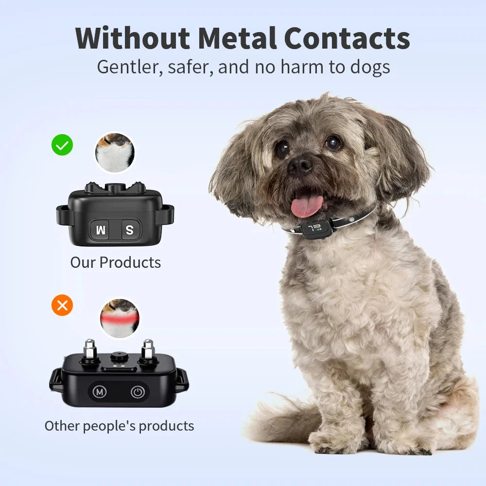 Rechargeable Mini Anti-Bark Collar with LCD Screen