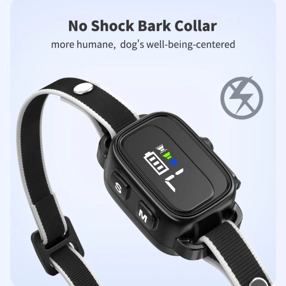 Rechargeable Mini Anti-Bark Collar with LCD Screen