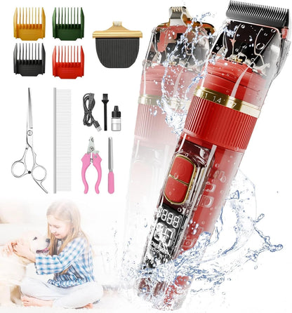 Waterproof Pet Shaver with Nail Clipper
