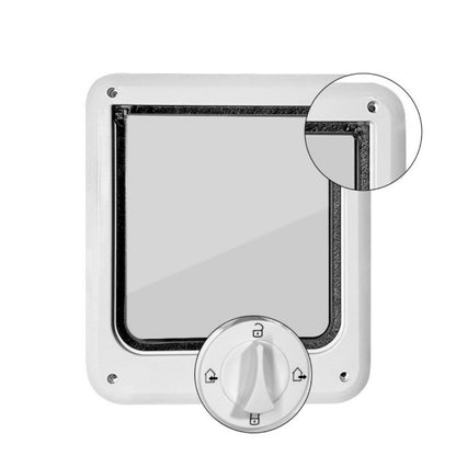 Pet Door for Cats & Dogs – 4 Way Locking