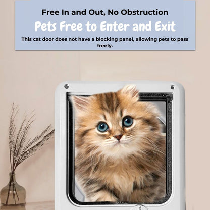 Pet Door for Cats & Dogs – 4 Way Locking