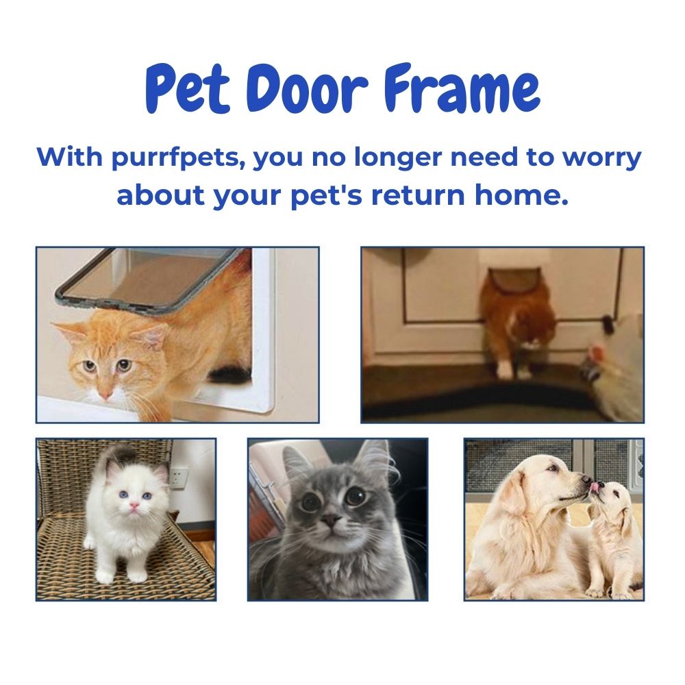 Pet Door for Cats & Dogs – 4 Way Locking