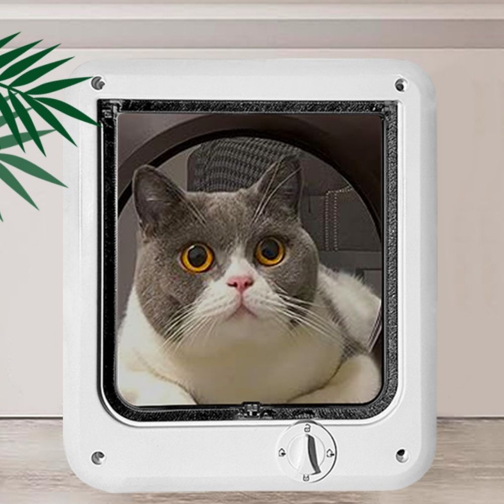 Pet Door for Cats & Dogs – 4 Way Locking