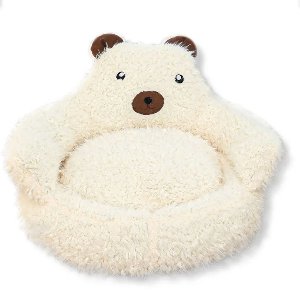 Cuddly Bear Plush Pet Bed