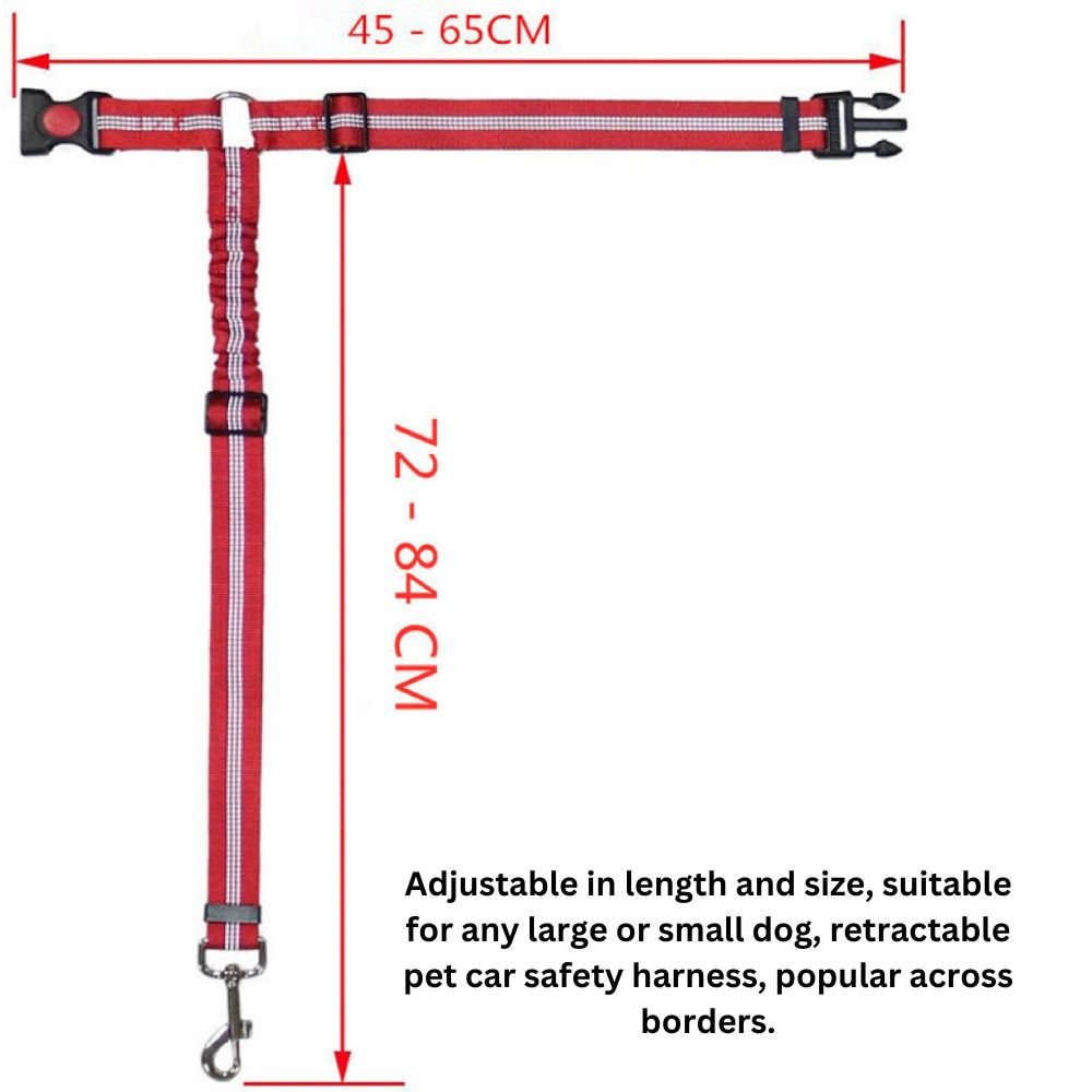 Dog Car Seat Belt – Adjustable, Safe Pet Harness for Car Travel