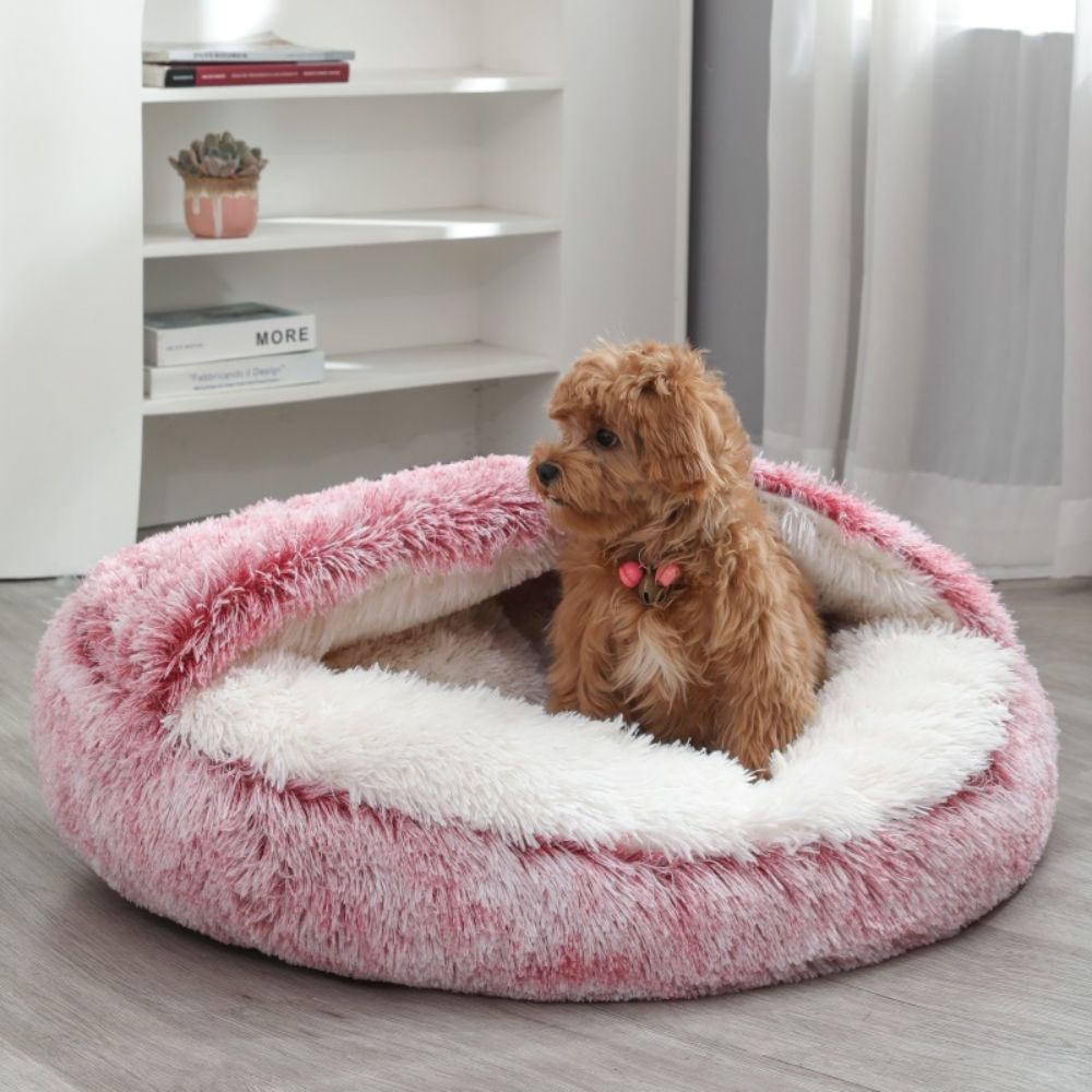 Plush Cave Bed for Pets