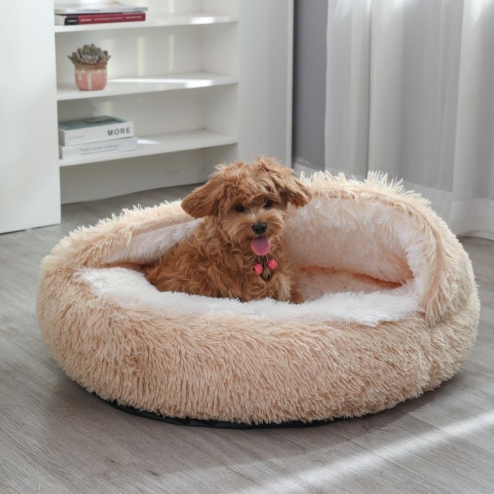 Plush Cave Bed for Pets