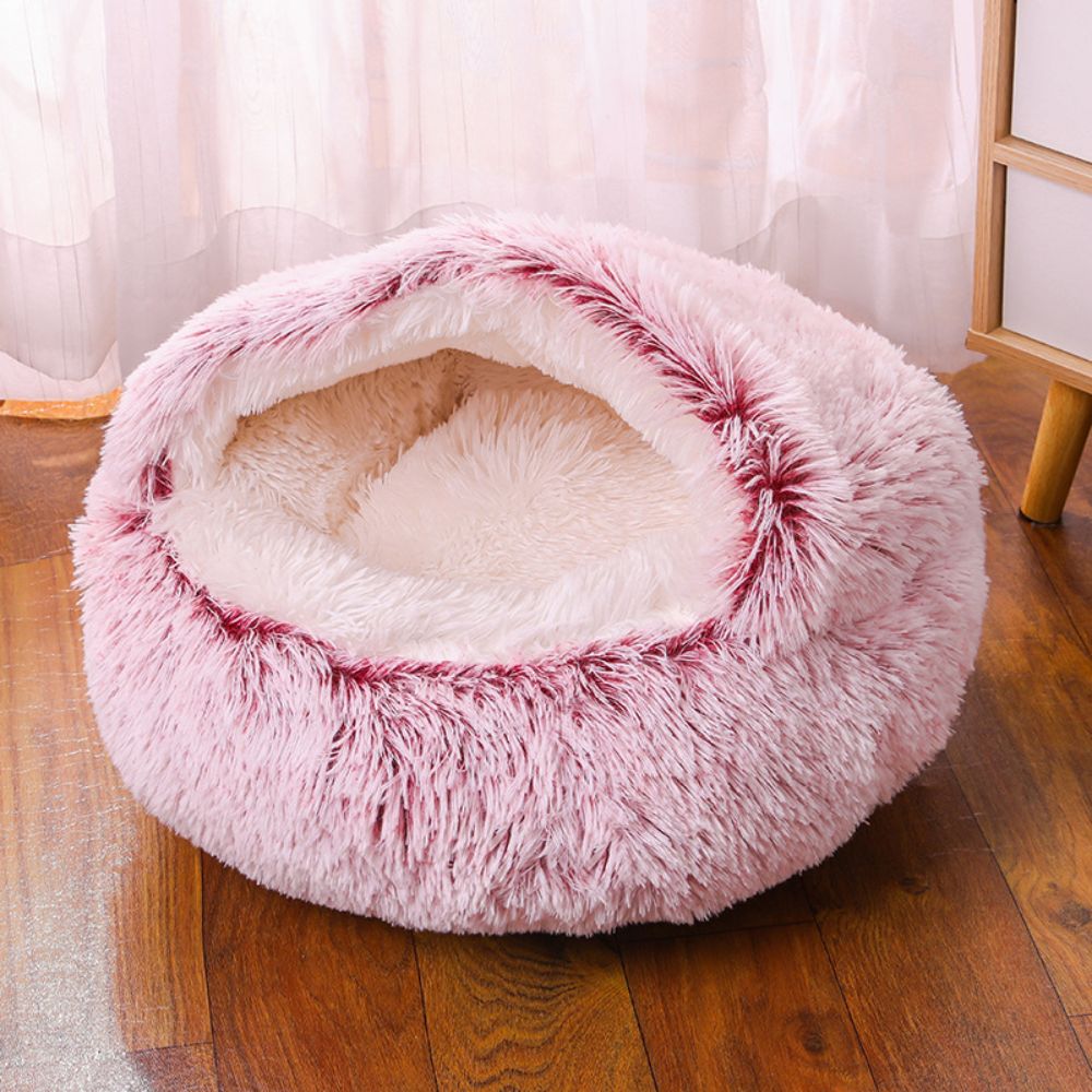 Plush Cave Bed for Pets