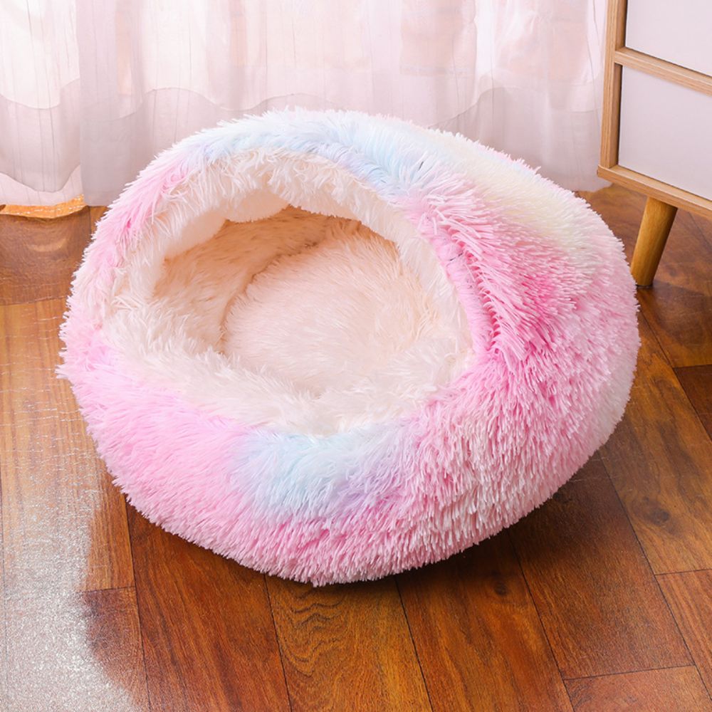 Plush Cave Bed for Pets