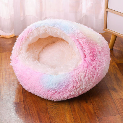 Plush Cave Bed for Pets