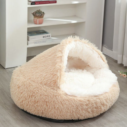 Plush Cave Bed for Pets