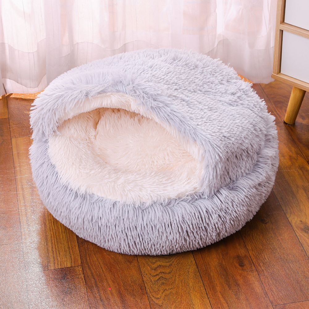 Plush Cave Bed for Pets