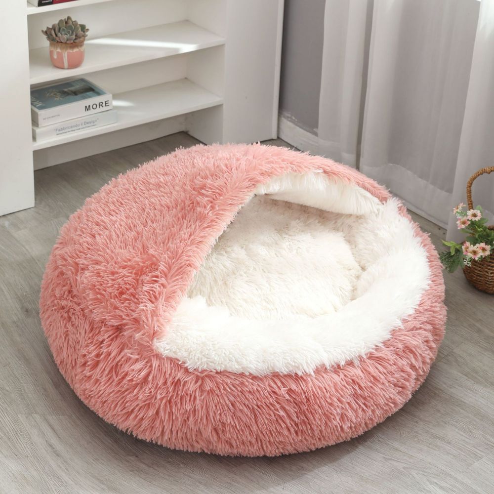 Plush Cave Bed for Pets