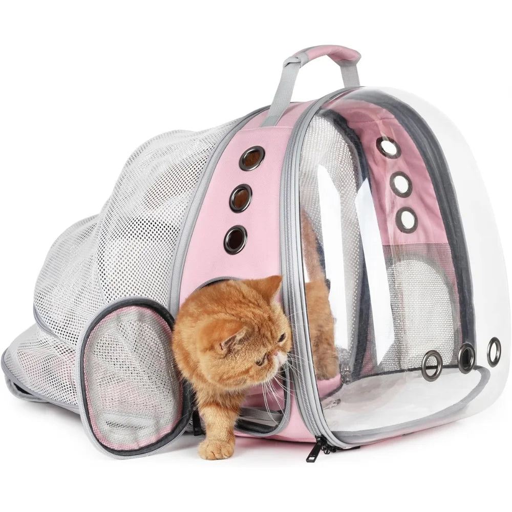 Portable Space Backpack for Cats - Expandable Cat Backpack