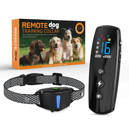 Long-Range Dog Training Collar with Static & Vibration