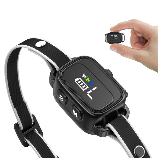 Rechargeable Mini Anti-Bark Collar with LCD Screen