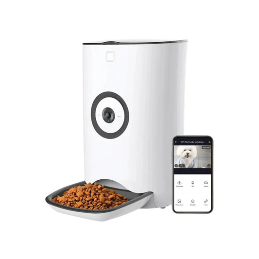 Smart Pet 6L Feeder with Camera and Scheduled Feeding